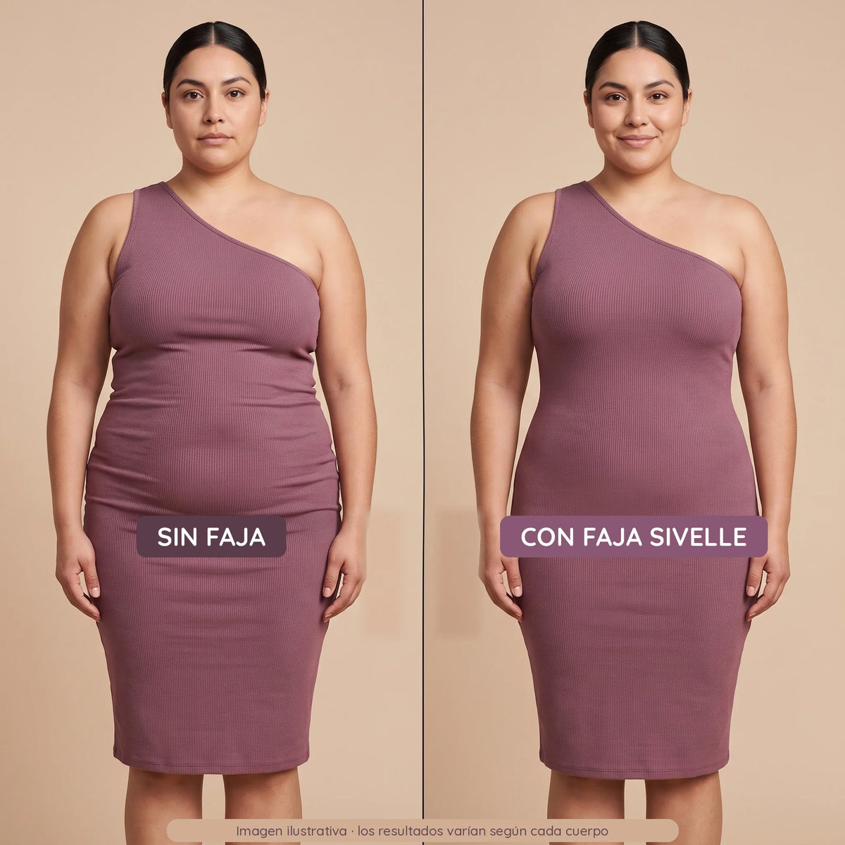 Faja panty posparto sin velcro, discreta bajo la ropa