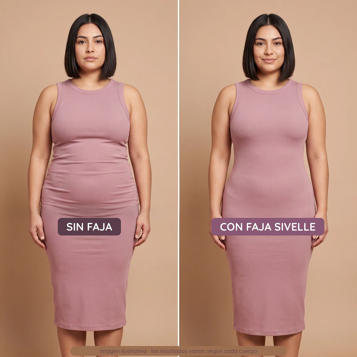 Faja panty posparto sin velcro, discreta bajo la ropa