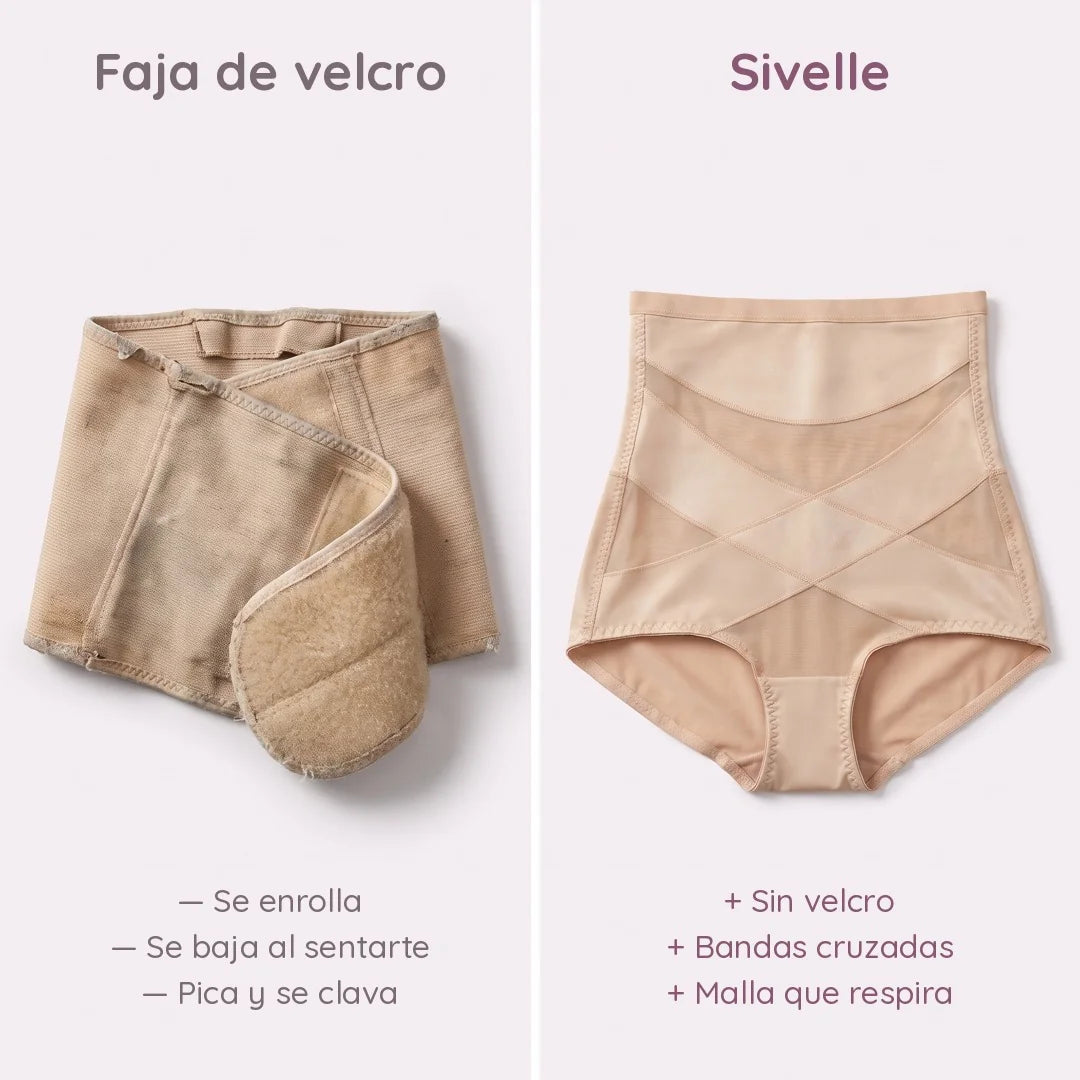 Faja panty posparto sin velcro, discreta bajo la ropa